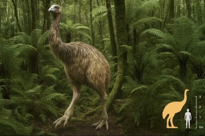 Moa-gigante (Dinornis) – Cortesia da Colossal Biosciences