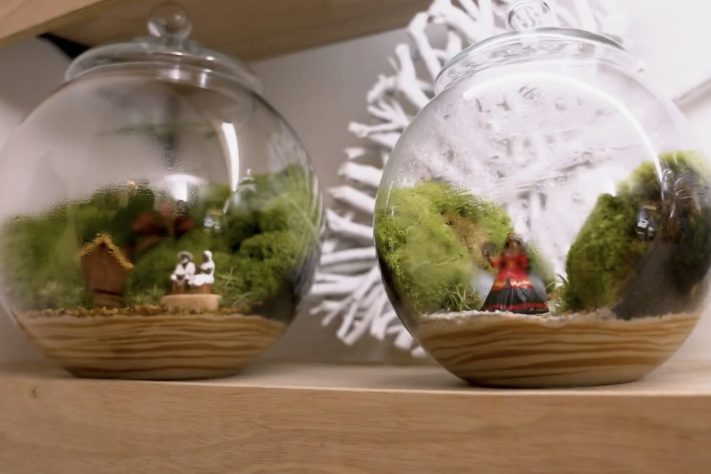 Miniaturas de terrários com orixás transformam hobby de casal em negócio de R$ 100 mil por mês – Reprodução/TV Globo