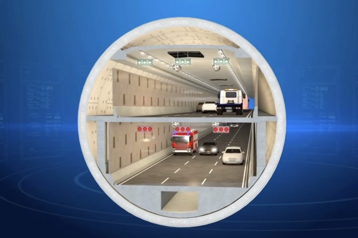 China inaugura maior túnel subaquático do mundo – Reprodução/YouTube