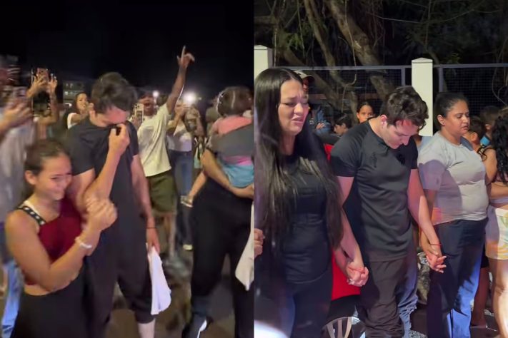 Após salvar menina de ataque de abelhas, motoboy é presenteado com carro e motocicleta em MG – Reprodução @tropadobemmg
