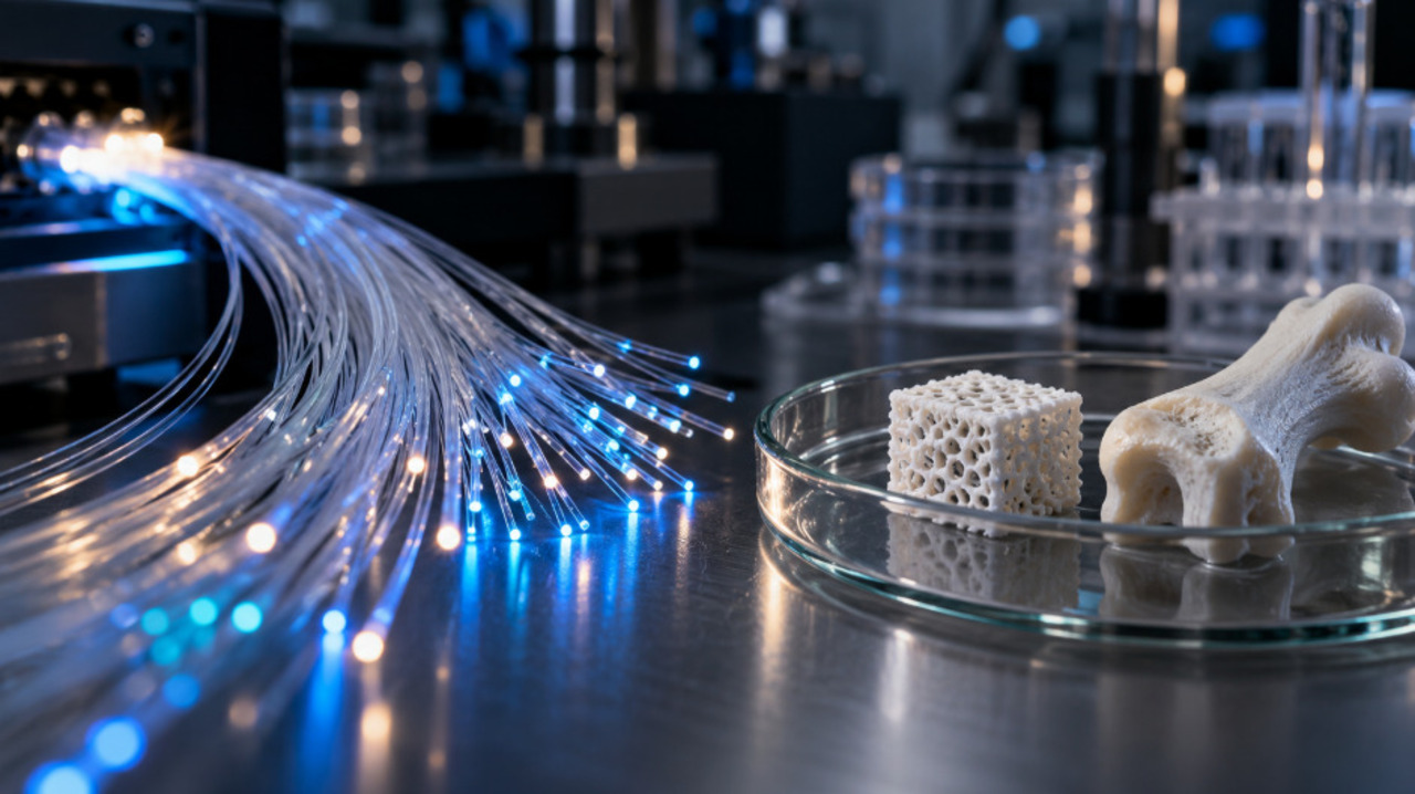 Fibras ópticas e biovidros ampliaram as possibilidades das telecomunicações e da medicina. Filamentos finíssimos transmitem grandes volumes de dados por pulsos de luz, conectando diferentes continentes. Na saúde, vidros bioativos podem se integrar aos tecidos e auxiliar na regeneração óssea.