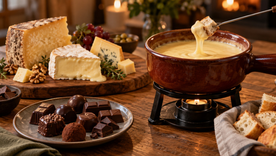 A influência dos imigrantes também aparece na oferta gastronômica de Nova Friburgo. Queijos artesanais, chocolates, fondues e embutidos estão entre os produtos encontrados na cidade. Esses sabores ganham maior destaque no inverno e em eventos gastronômicos realizados no município.