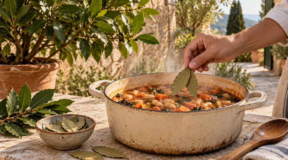 Tempero culinário – As folhas aromatizam feijão, sopas, carnes, ensopados, caldos e molhos. Como permanecem rígidas mesmo depois do cozimento, normalmente são retiradas antes de o prato ser servido.