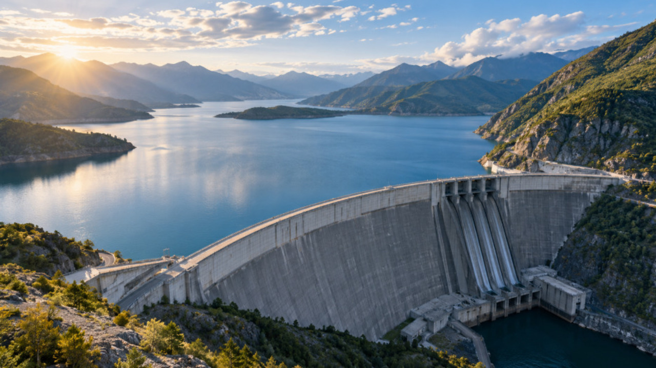 As represas têm papel importante no abastecimento de água, na geração de energia, na irrigação e no controle de cheias. Algumas impressionam pelo tamanho e pela complexidade de suas estruturas. Conheça algumas das principais represas do mundo e suas características. -  (crédito: imagem gerada por i.a )