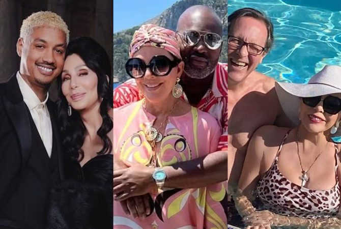 Amor sem idade: veja casais famosos em que as mulheres são bem mais velhas do que os homens