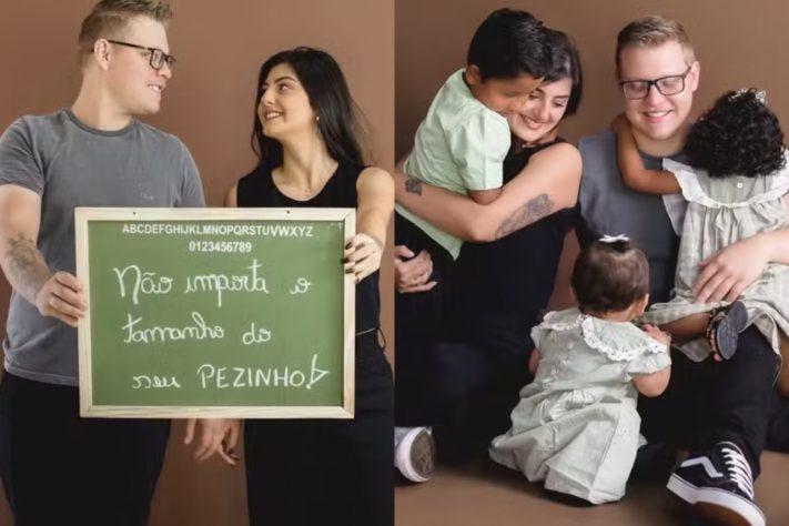 Casal do Paraná adota três irmãos que haviam sido recusados por mais de 70 pretendentes – Arquivo Pessoal