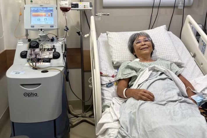 Celina Schinen, de 65 anos, paciente com câncer raro recorre à Justiça e consegue tratamento avançado que custa milhões de reais – Arquivo Pessoal