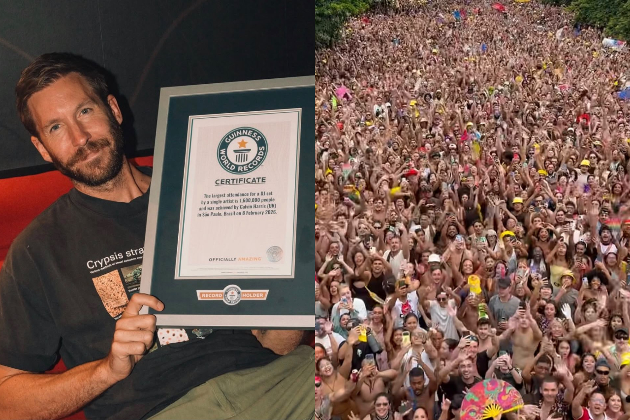 Show do DJ Calvin Harris em São Paulo entra para o Guinness World Records – Reprodução @calvinharris