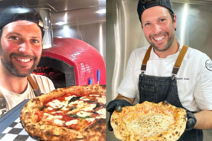 Ex-galã de novelas da Globo, Gustavo Leão vende pizzas na Flórida e ganha cidadania americana em cerimônia na Nasa – Reprodução/@leao_gustavo/Divulgação