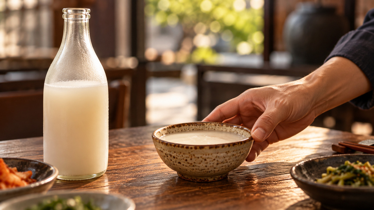 O makgeolli pode apresentar notas doces e ácidas, em proporções que variam de uma receita para outra. Algumas versões têm uma leve efervescência. A escolha dos ingredientes e o modo de fermentação ajudam a explicar essas diferenças.