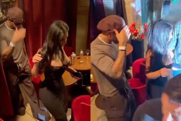 Kim Kardashian e Lewis Hamilton foram flagrados em Paris – Reprodução