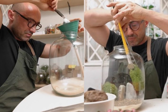 Miniaturas de terrários com orixás transformam hobby de casal em negócio de R$ 100 mil por mês – Reprodução/TV Globo