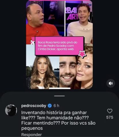 Pedro Scooby desmente notícia sobre envolvimento de Bianca Andrade em fim de casamento — Reprodução/Instagram