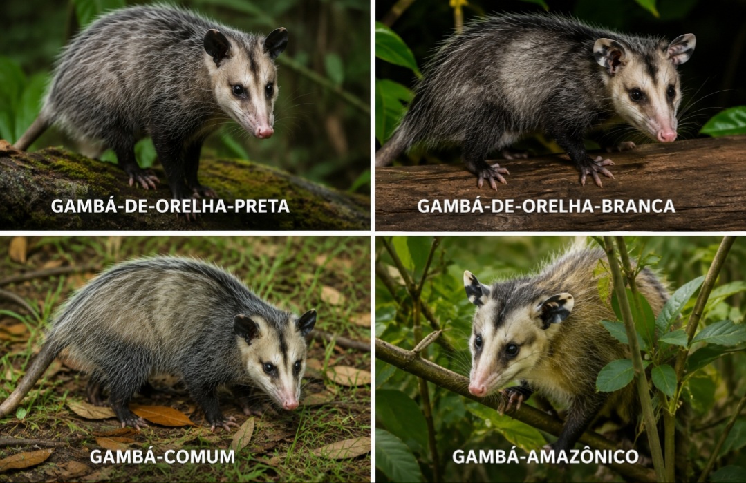 O Brasil abriga quatro espécies do gênero Didelphis: gambá-de-orelha-preta, gambá-de-orelha-branca, gambá-comum e gambá-amazônico. O gambá-de-orelha-preta, por exemplo, está associado à Mata Atlântica.