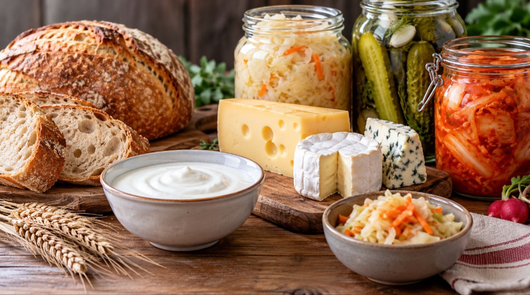 A fermentação não é utilizada apenas na produção de bebidas alcoólicas. Diferentes tipos desse processo participam da fabricação de alimentos como pães, iogurtes, queijos e alguns vegetais fermentados. Os microrganismos envolvidos e as substâncias produzidas variam conforme o alimento e o tipo de fermentação.