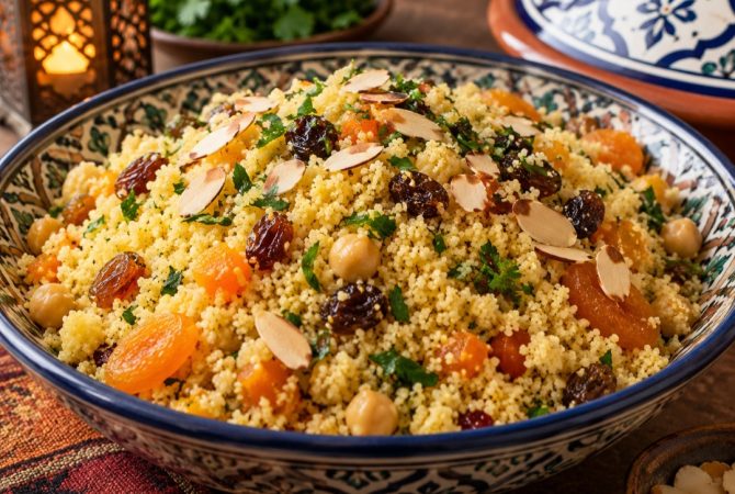 O prato que quase cozinha sozinho: os segredos, a nutrição e a praticidade do cuscuz marroquino