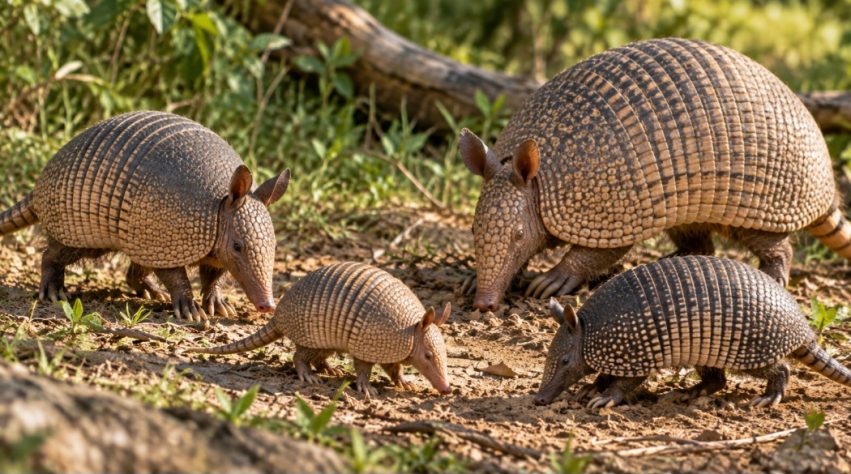 Carapaça de um tatu (animal)