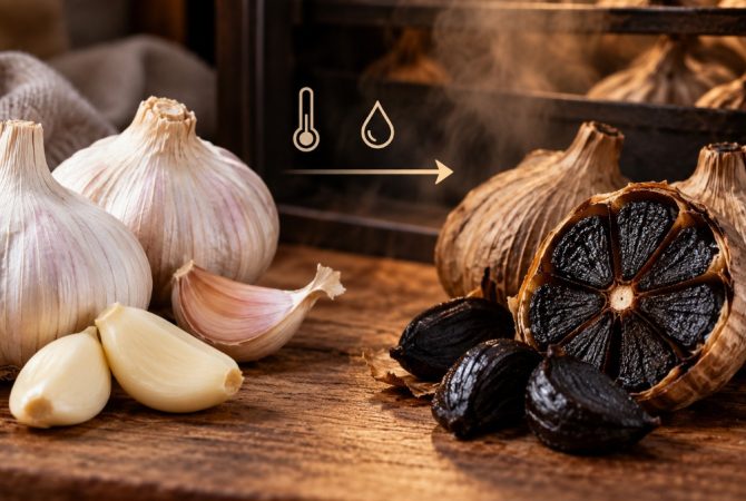 Alho negro: a surpreendente transformação que muda cor, sabor e textura de um velho conhecido da cozinha