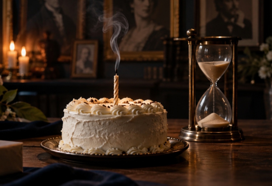 Morrer no dia do próprio aniversário é uma coincidência rara e marcante na trajetória de uma pessoa. Ao longo da história, algumas personalidades famosas tiveram a vida encerrada exatamente na data em que celebravam seu nascimento. Conheça nomes de famosos dessa curiosa lista. -  (crédito: Imagem gerada por i.a)