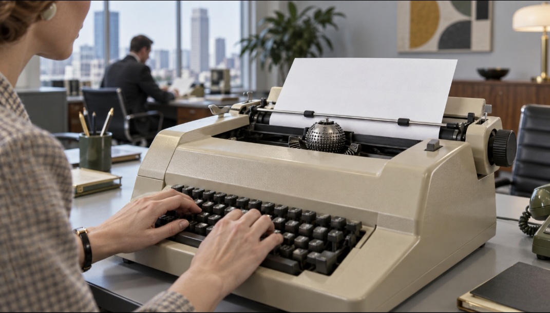 Os modelos elétricos diminuíram o esforço necessário para datilografar e trouxeram novos recursos. Lançada em 1961, a IBM Selectric substituiu as tradicionais hastes por um elemento esférico móvel e tornou-se uma das máquinas elétricas mais bem-sucedidas da história
