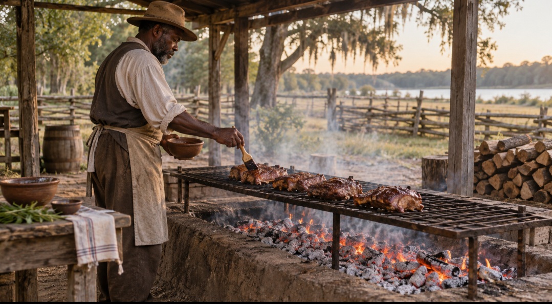 O barbecue surgiu como uma técnica de preparo lento da carne, e não como um molho específico. As coberturas e misturas usadas para temperar, umedecer ou finalizar os alimentos foram se diversificando e deram origem às inúmeras versões atuais.