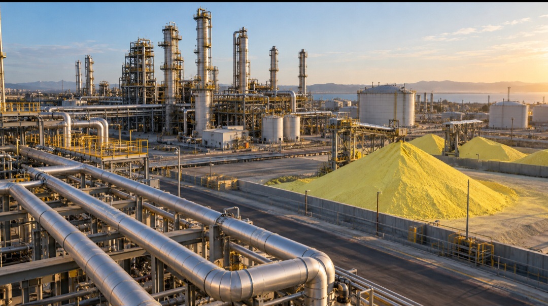 Embora possa ser extraído de depósitos naturais, hoje grande parte do enxofre comercial é recuperada durante o processamento de petróleo e gás natural. O procedimento ajuda a retirar compostos sulfurados que poderiam aumentar a poluição atmosférica.