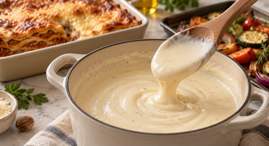 Cremoso e versátil, o molho branco aparece em lasanhas, gratinados e muitas outras receitas. Sua versão clássica, chamada
 béchamel, combina poucos ingredientes, mas pede atenção ao preparo. Conheça a história do molho e os cuidados que fazem diferença no resultado. - 