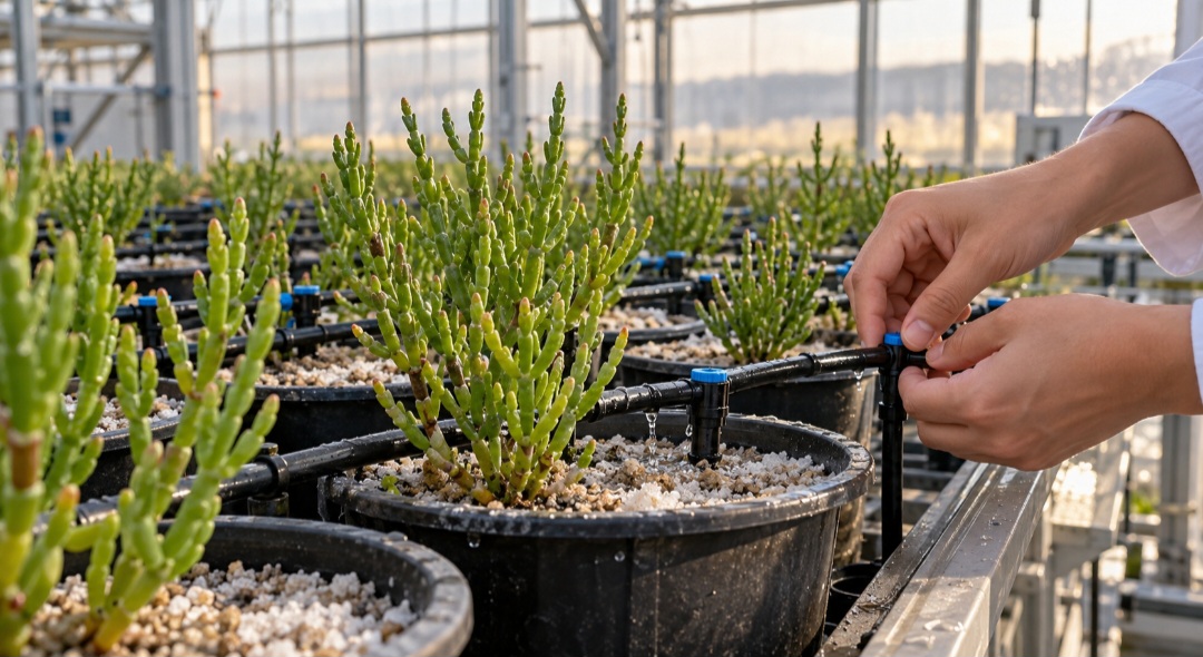 Pesquisadores investigam o cultivo de salicórnias com água salina e em terras pouco adequadas a culturas convencionais. Essa capacidade desperta interesse pela planta como alimento. O resultado da produção, no entanto, depende da espécie e das condições de cultivo.