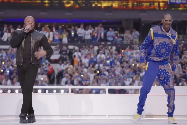 SuperBowl 2022 reuniu Dr. Dre, Snoop Dogg, Mary J. Blige, Eminem, Kendrick Lamar e 50 Cent – Reprodução