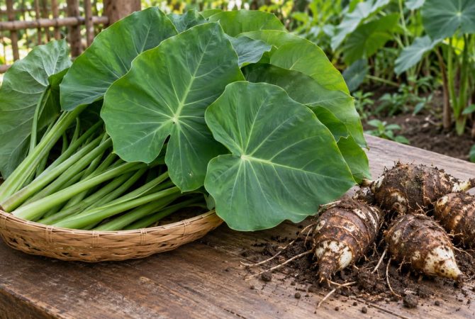 Taioba: a folha que vai do quintal à cozinha