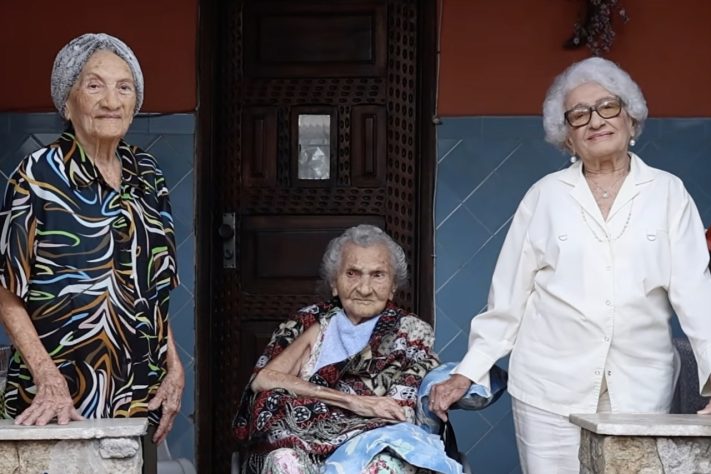 Trio de irmãs brasileiras com mais de 100 anos que já entraram para o Guinness são estudadas por pesquisadores da USP – Reprodução/YouTube LongeviQuest