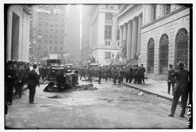 Carroça-bomba, mortos e um mistério: o atentado que abalou Wall Street há 116 anos