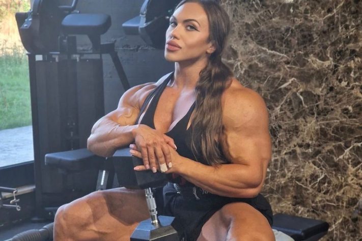 Nataliya Kuznetsova, fisiculturista russa conhecida como a mulher mais musculosa do mundo – Reprodução @nataliya.amazonka