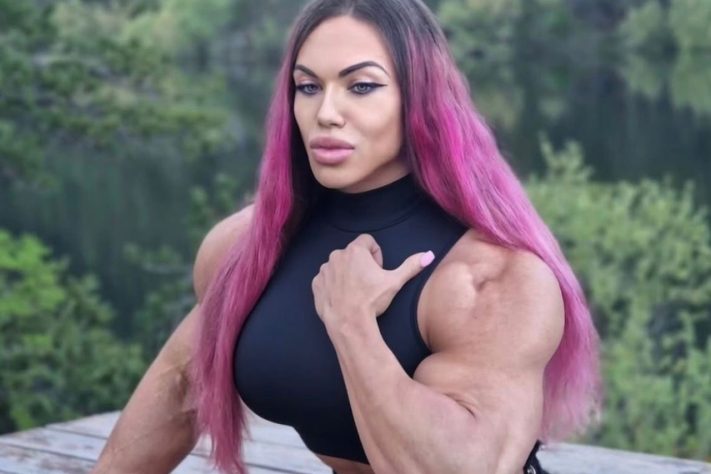 Nataliya Kuznetsova, fisiculturista russa conhecida como a mulher mais musculosa do mundo – Reprodução @nataliya.amazonka