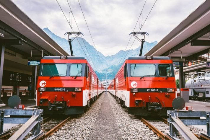 Suíça tem um dos sistemas de transporte mais eficientes do mundo – Pexels/Chait Goli