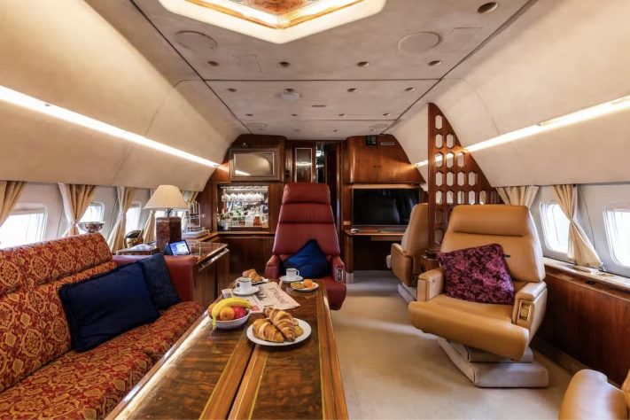 PytchAir, Boeing 727 que já foi jato particular vira hospedagem de luxo — Divulgação/Airbnb