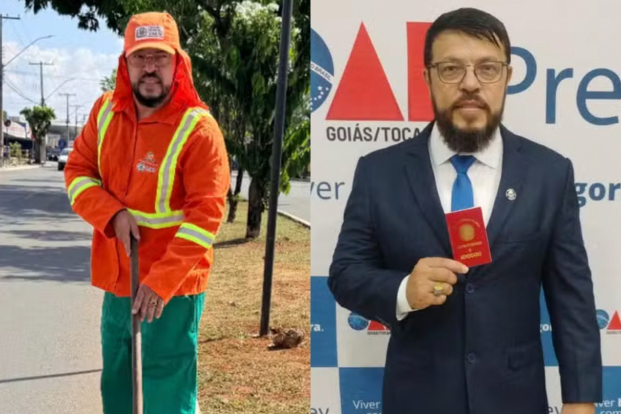 Gari é aprovado em exame da OAB e história emociona em Goiás — Divulgação/Comurg/Arquivo Pessoal