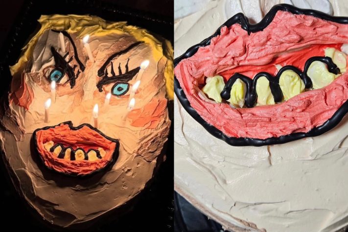 Bolos com desenhos deformados viram febre e fazem pedidos de confeiteira dispararem – Reprodução @bolosfeiosdamari