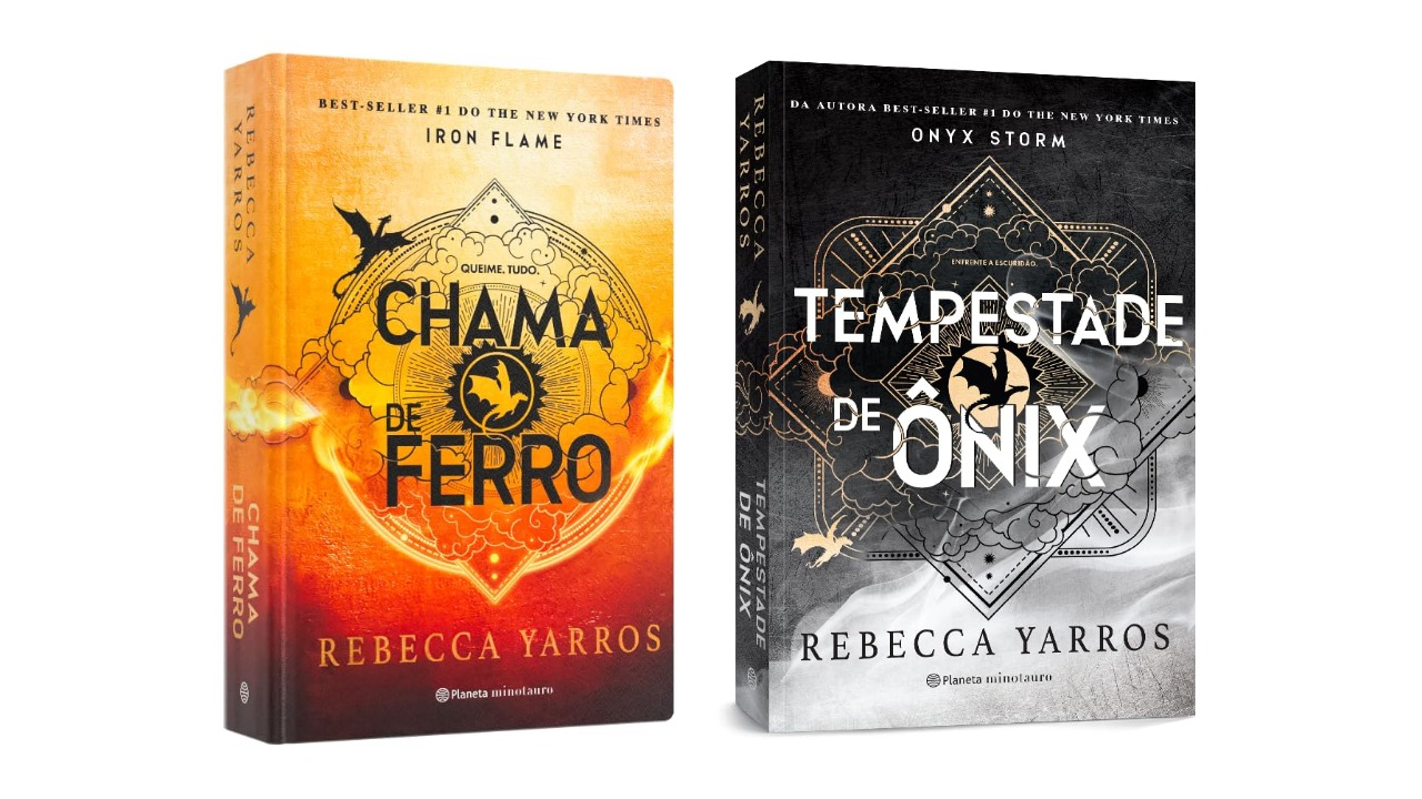 Após o primeiro volume, Rebecca Yarros lançou “Chama de Ferro”, em 2023, e “Tempestade de Ônix”, em 2025. A autora planeja concluir a saga com cinco livros e também publicou “Dia da Ceifa”, obra complementar que reúne contos ambientados no universo da série.
