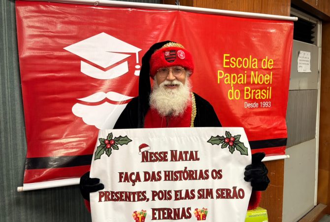 Escola de Papai Noel do Brasil prepara profissionais para a temporada de Natal