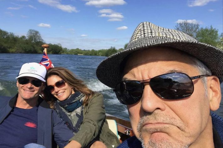 George Clooney, Rande Gerber e Cindy Crawford – Reprodução/Instagram