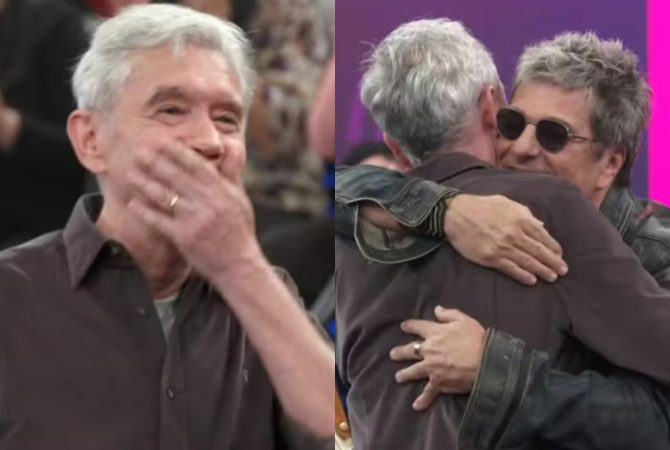 Homenagem de Evandro Mesquita faz Serginho Groisman se emocionar no ‘Altas Horas’