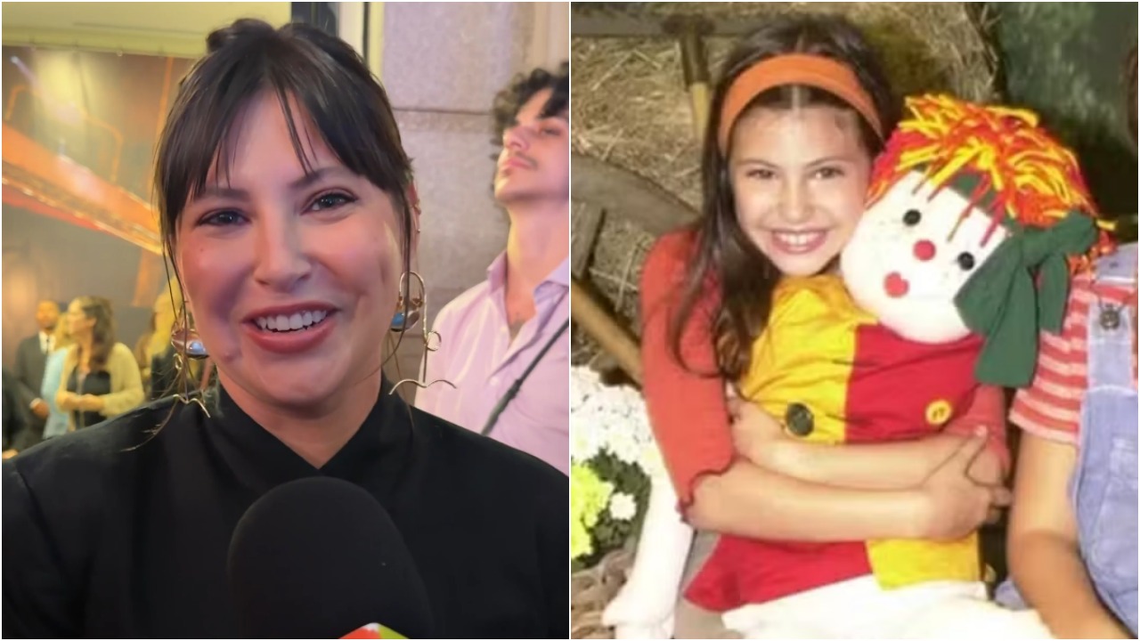 Lara Rodrigues, conhecida por interpretar Narizinho em “Sítio do Picapau Amarelo”, compareceu à sessão de gala no Cine Odeon de “Se Eu Fosse Você 3” em 2 de outubro de 2026. Em entrevista ao Gshow durante o evento, a artista, que está afastada da atuação há 15 anos, disse que não descarta voltar a atuar, embora não esteja em busca de novos trabalhos nessa área.
 -  (crédito: Montagem / Reprodução Gshow / Divulgação)