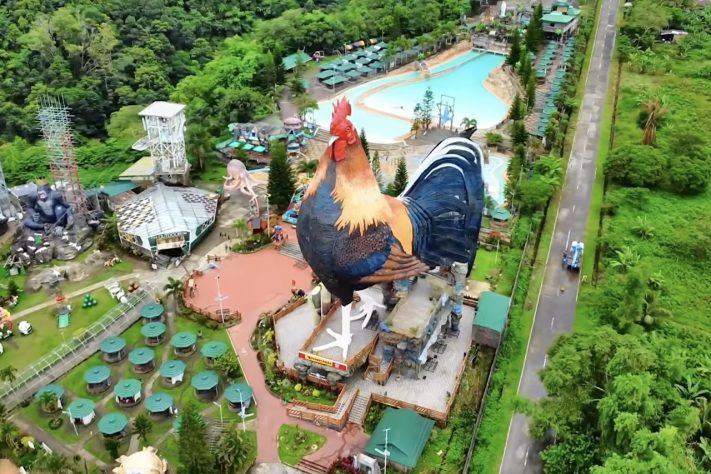 Manok ni Cano Gwapo, hotel em formato de galo gigante virou atração turística nas Filipinas – Reprodução/YouTube