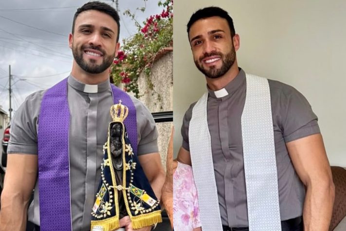 Paróquia de MG suspende comentários de vídeo após padre 'bonitão' chamar atenção de internautas – Reprodução/Instagram