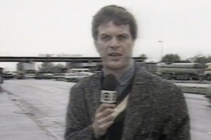 Pedro Bial correspondente – Reprodução/TV Globo