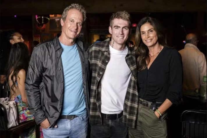 Presley Gerbe, Rande Gerber e Cindy Crawford – Divulgação 