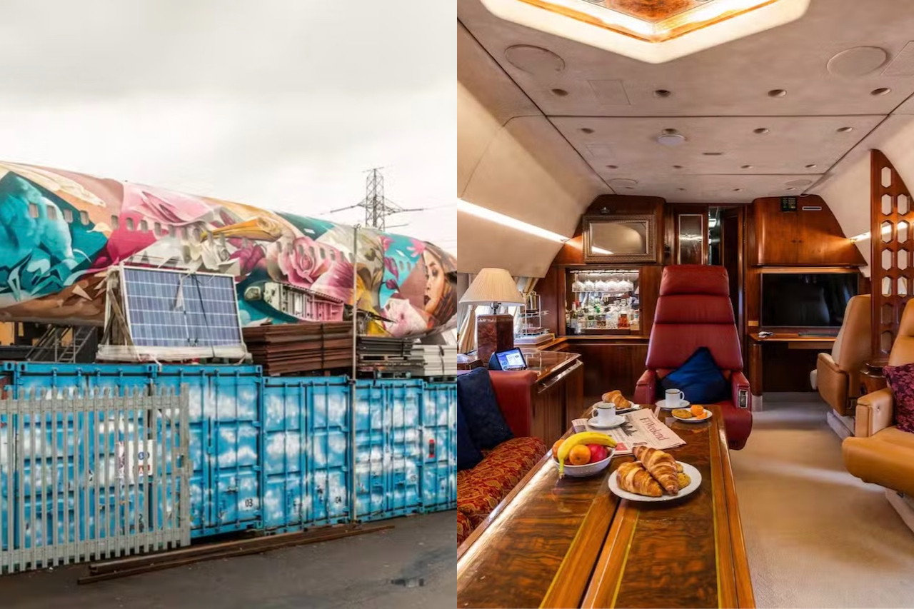 PytchAir, Boeing 727 que já foi jato particular vira hospedagem de luxo — Divulgação/Airbnb