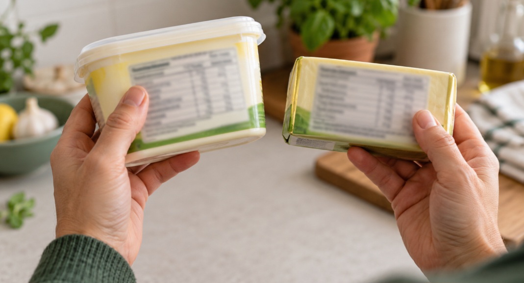 O que observar no rótulo
Compare a quantidade de gordura saturada e de sódio usando a mesma referência, como os valores por 100 gramas. Confira também a lista de ingredientes. Expressões como “vegetal” ou “light”, isoladamente, não bastam para definir a melhor escolha