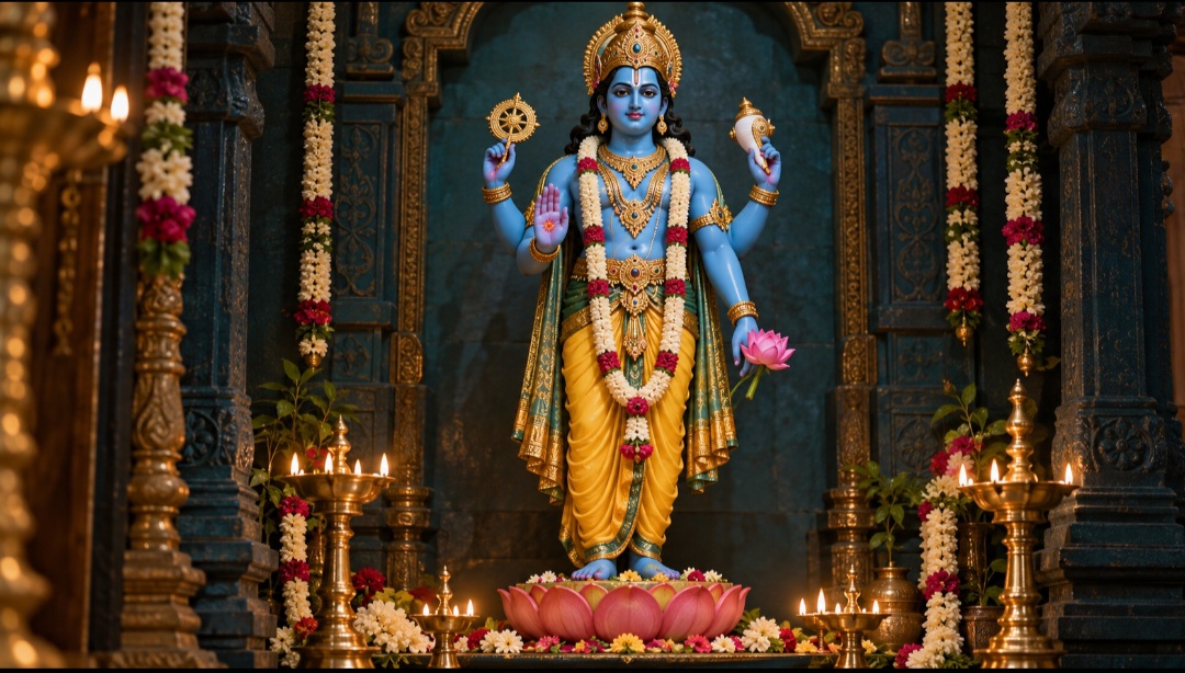 Vishnu: a preservação do mundo Vishnu é associado à preservação do universo e à manutenção da ordem. Nas tradições dedicadas a ele, é reverenciado como o ser supremo. Seus avatares, entre os quais estão Rama e Krishna, representam manifestações divinas que atuam no mundo.
